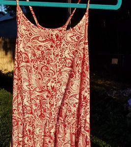 Charming Charlie Red & White mini dress